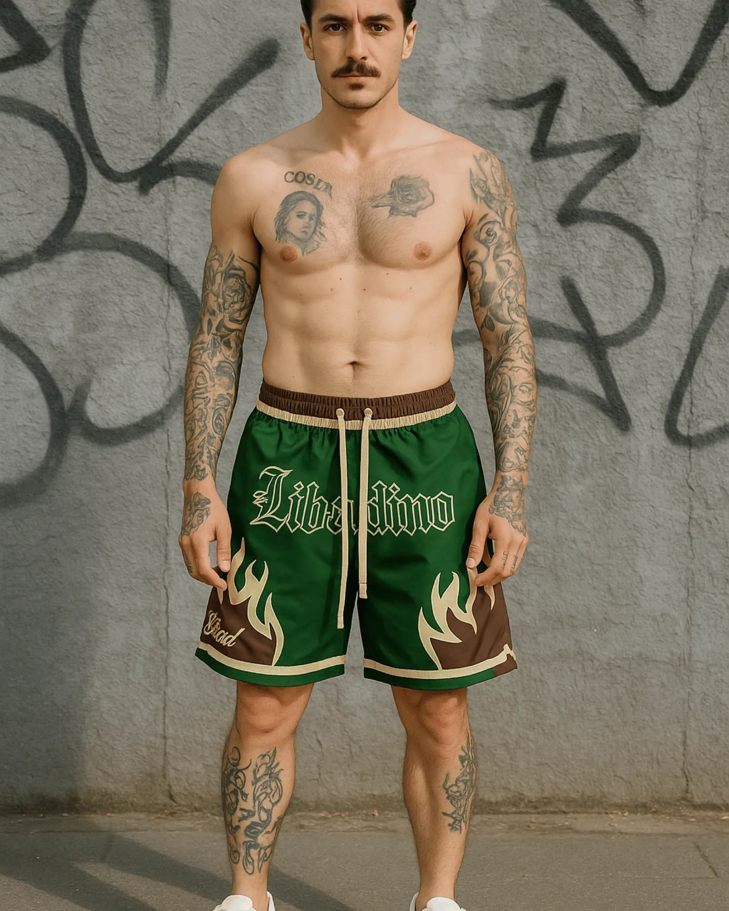Pantaloneta Premium Fuego Verde