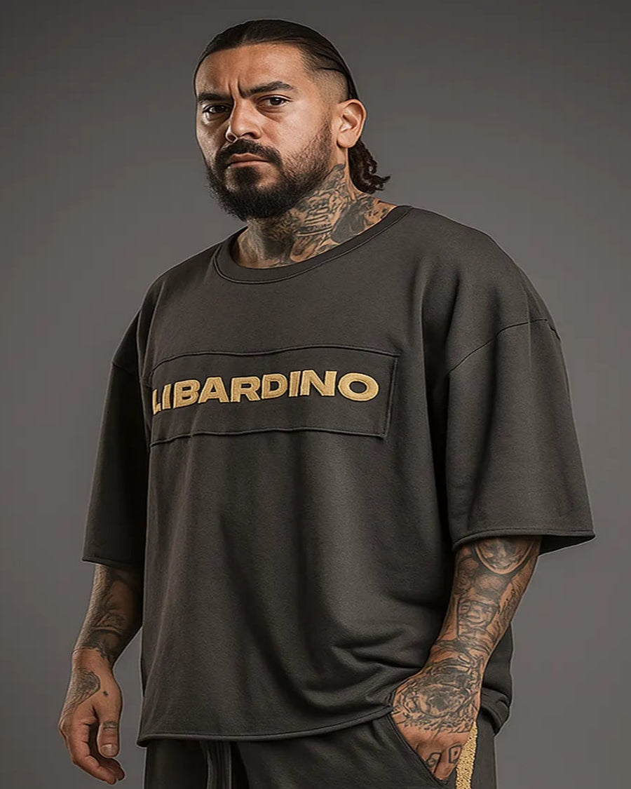 Camisa Oversize Libardino 3D Gris Raton