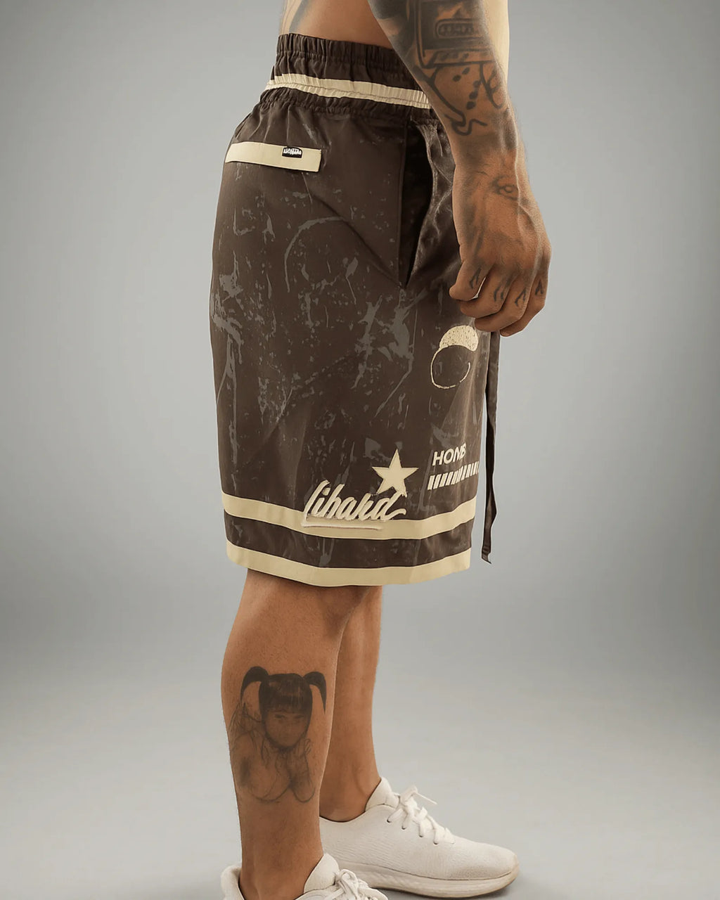 Pantaloneta Premium Vinotinto Café