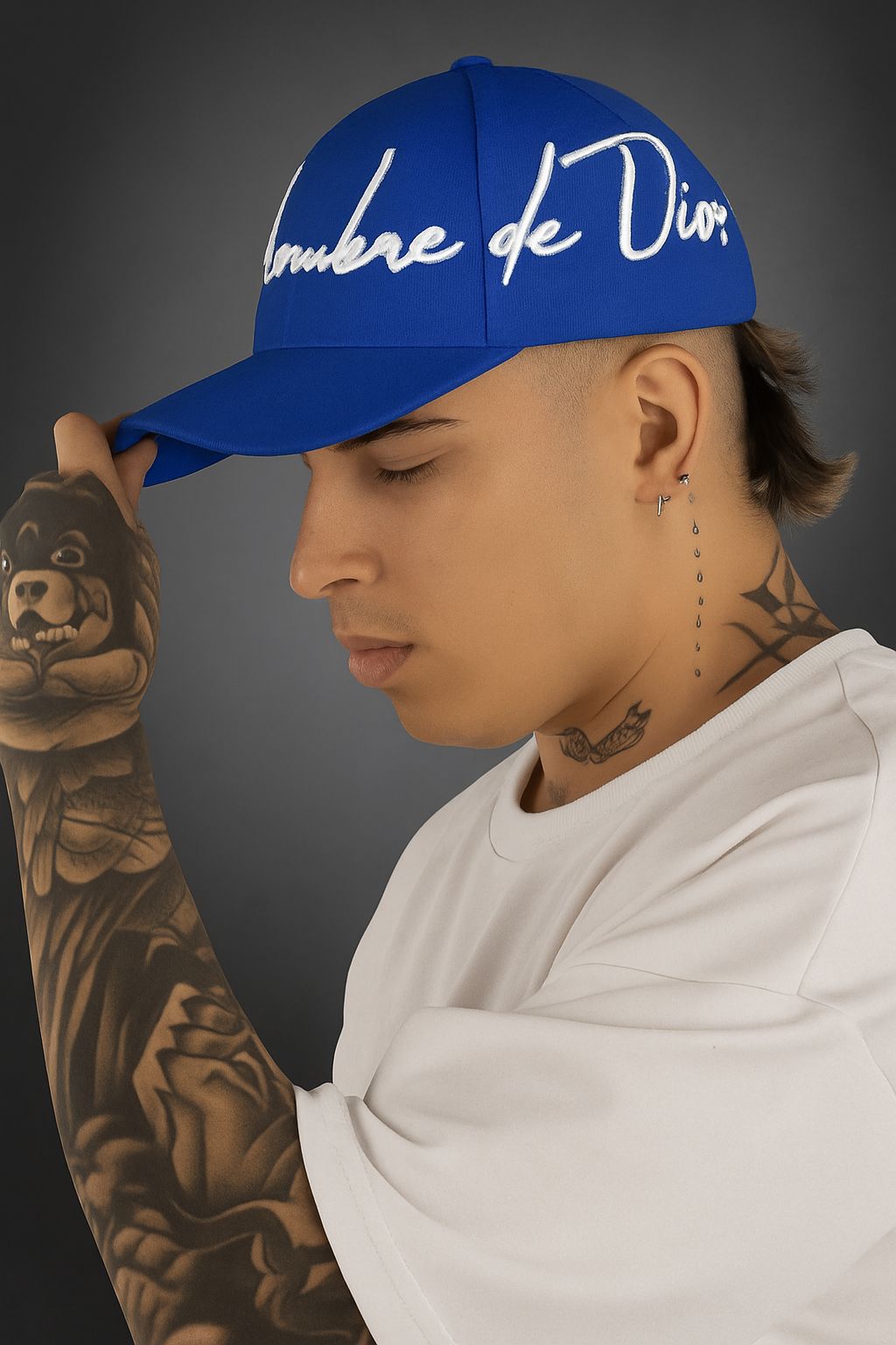 Gorra Hombre De Dios Azul rey