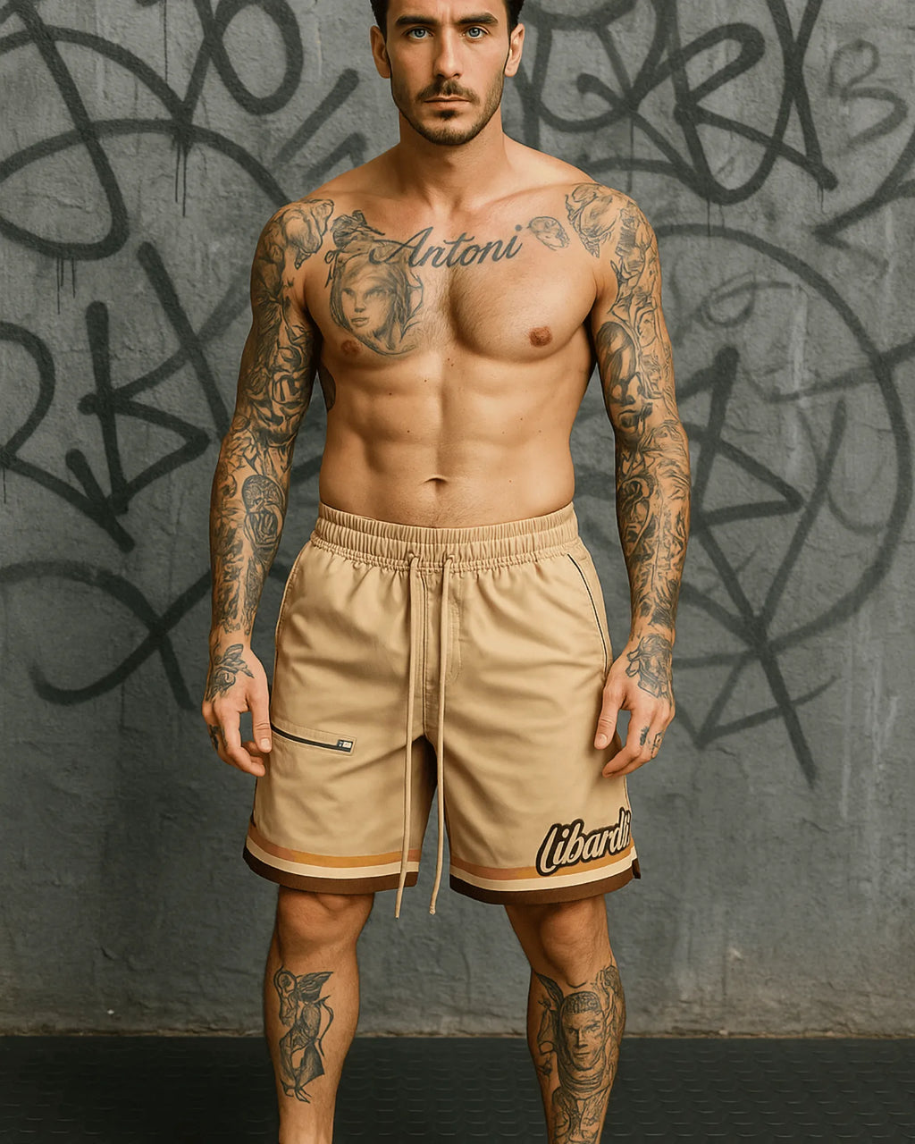 Pantaloneta Premium Clásica Café