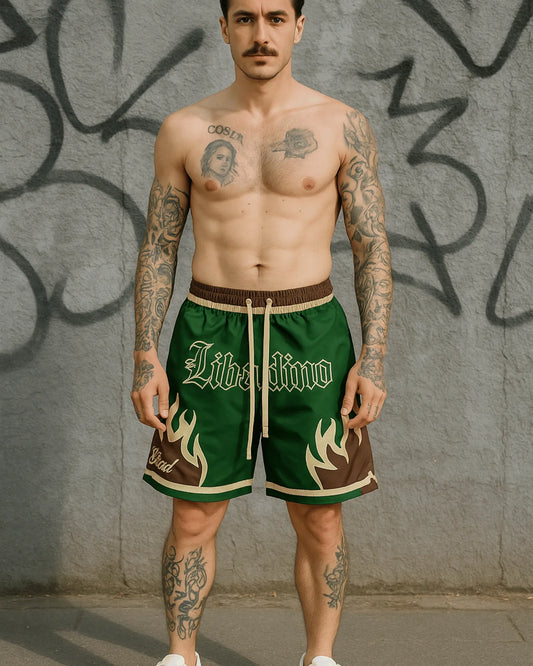 Pantaloneta Premium Fuego Verde