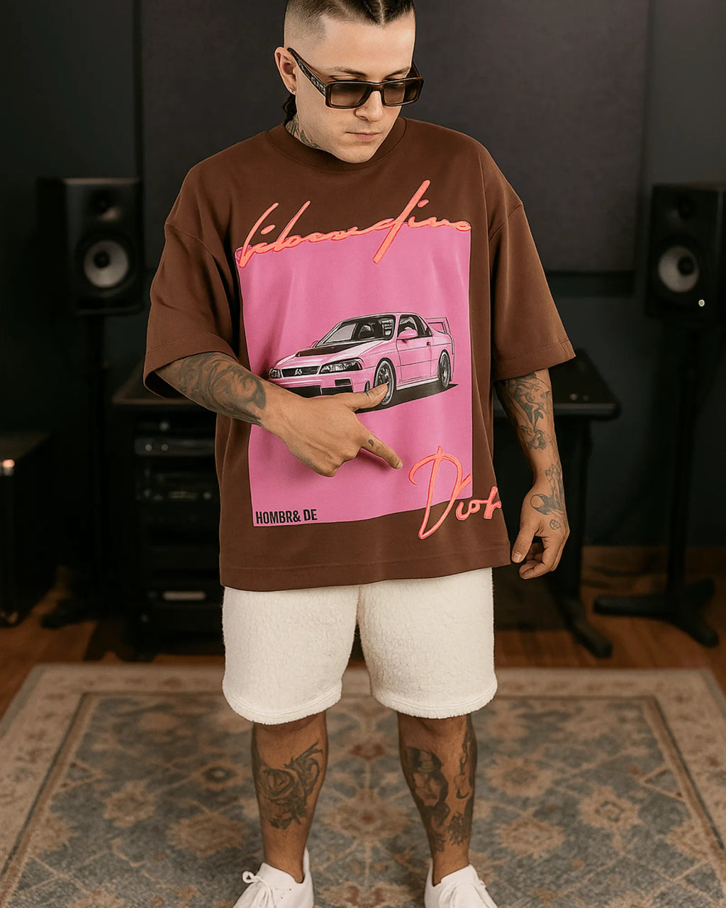 Camisa Oversize Carro Café