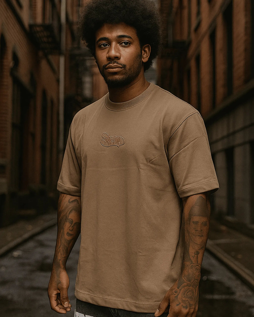 Camisa Alto Gramaje Café