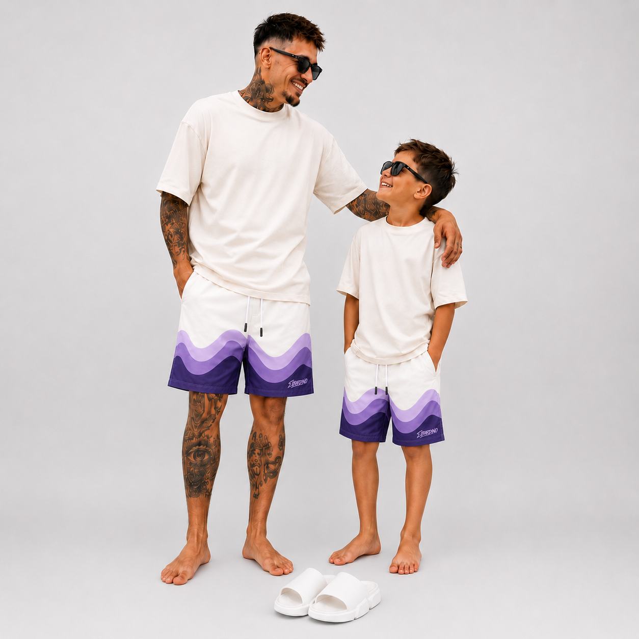 Combo Libardino Papá + Hijo — Olas Lila