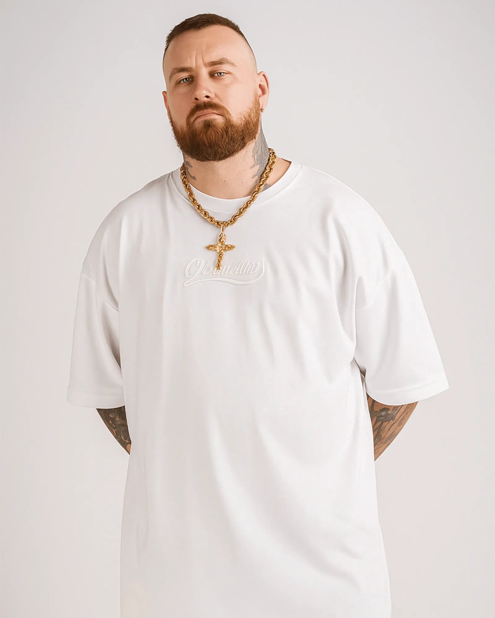 Camisa Oversize Marfil  Firma 3D