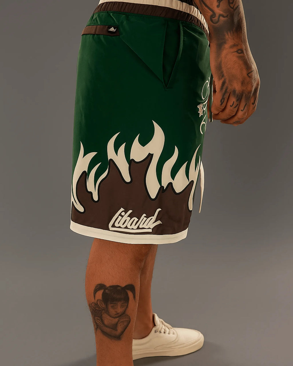 Pantaloneta Premium Fuego Verde