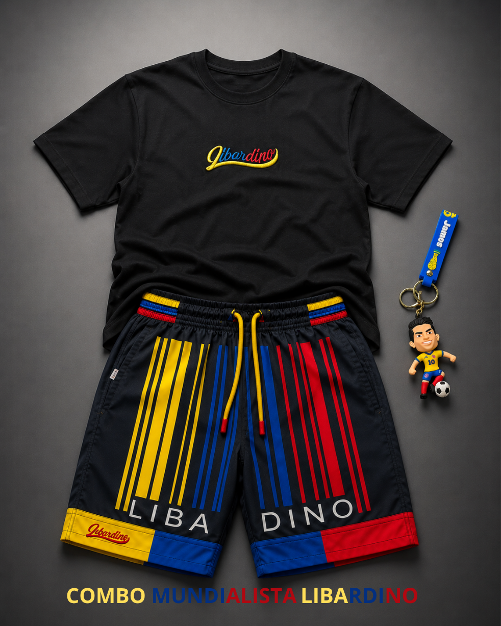 Combo Mundial Colombia 🇨🇴 - Camiseta + Pantaloneta + Llavero James #10