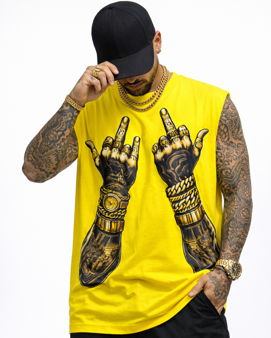 Camisa Siza Dedos Amarilla