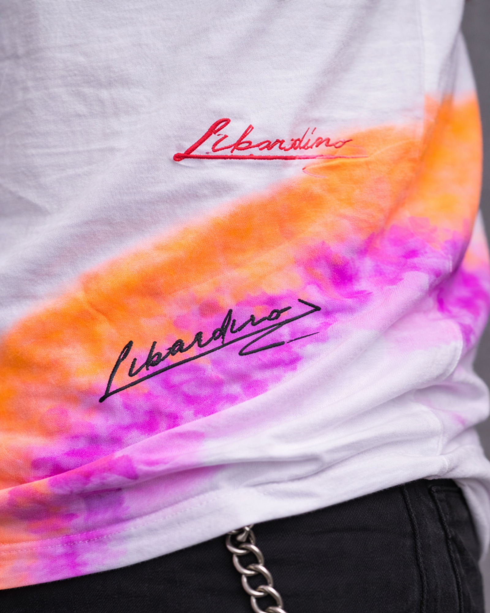 Camisa Oversize Manchada Neon