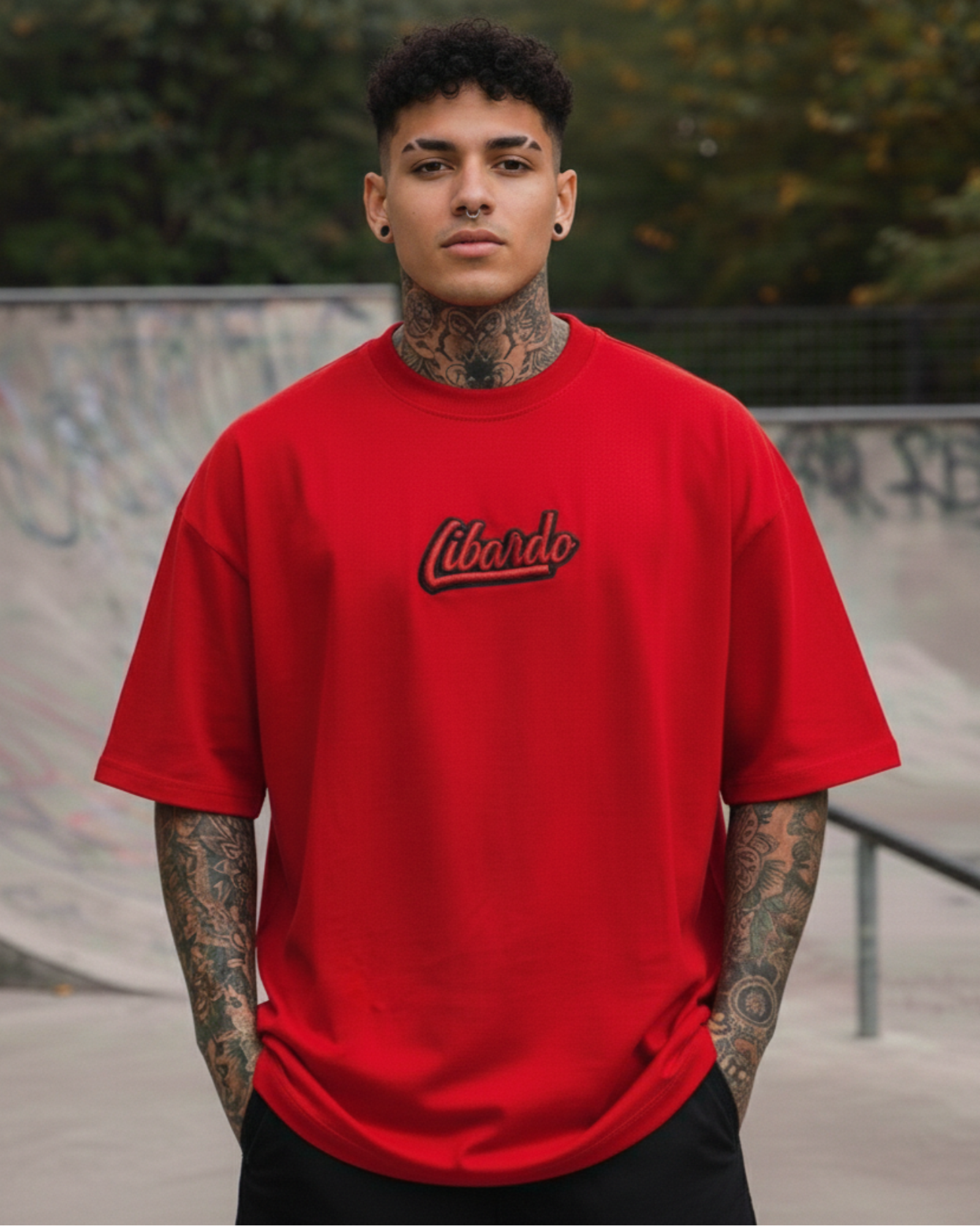 Camisa Libardino Rojo Bordado