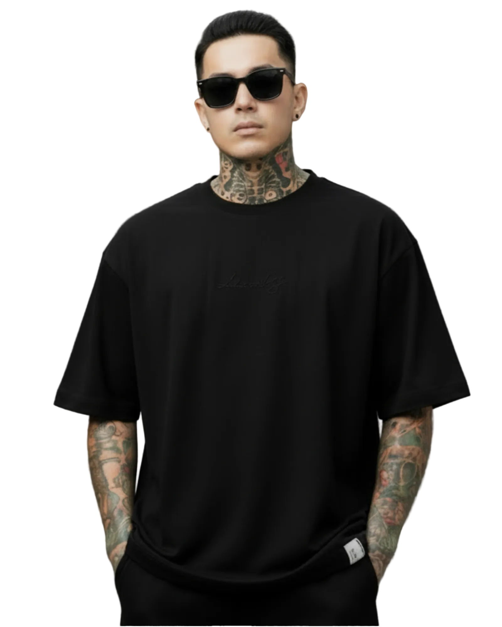 Camisa Libardino Negro Bordado