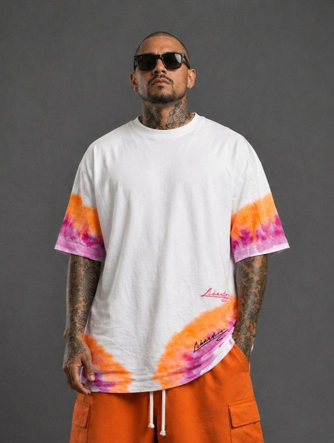 Camisa Oversize Manchada Neon
