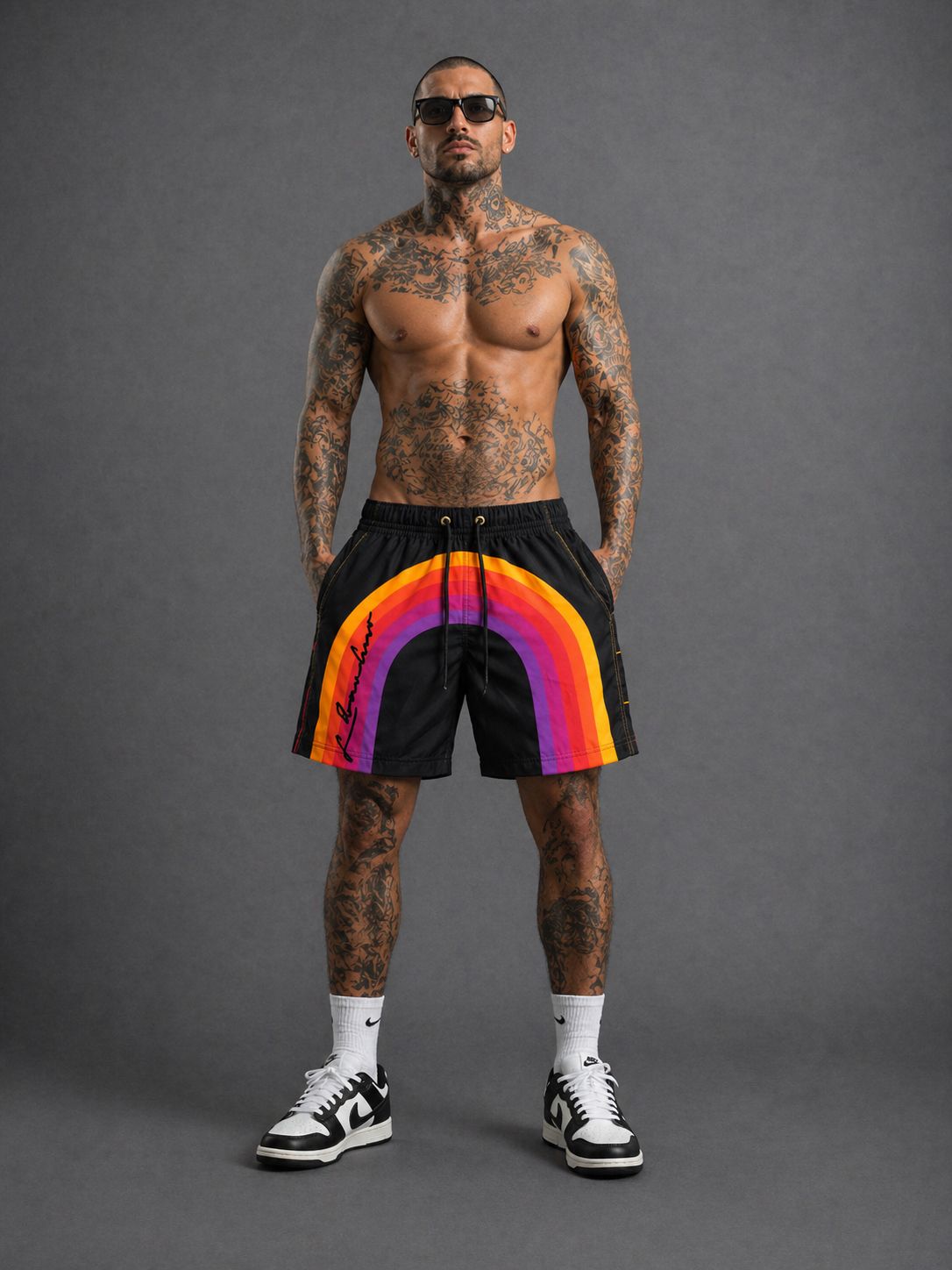 Nueva Colección: Pantaloneta Clásica Arcoíris Neón