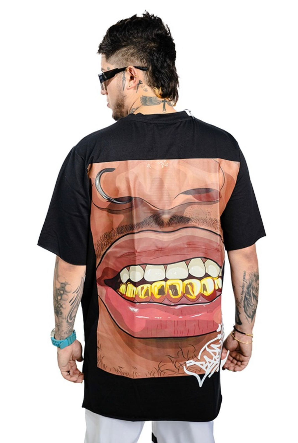 Camisa Semi Oversize Negra Muelas