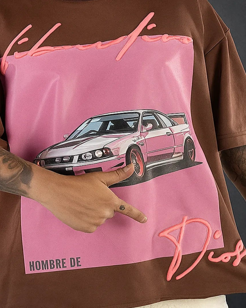 Camisa Oversize Carro Café