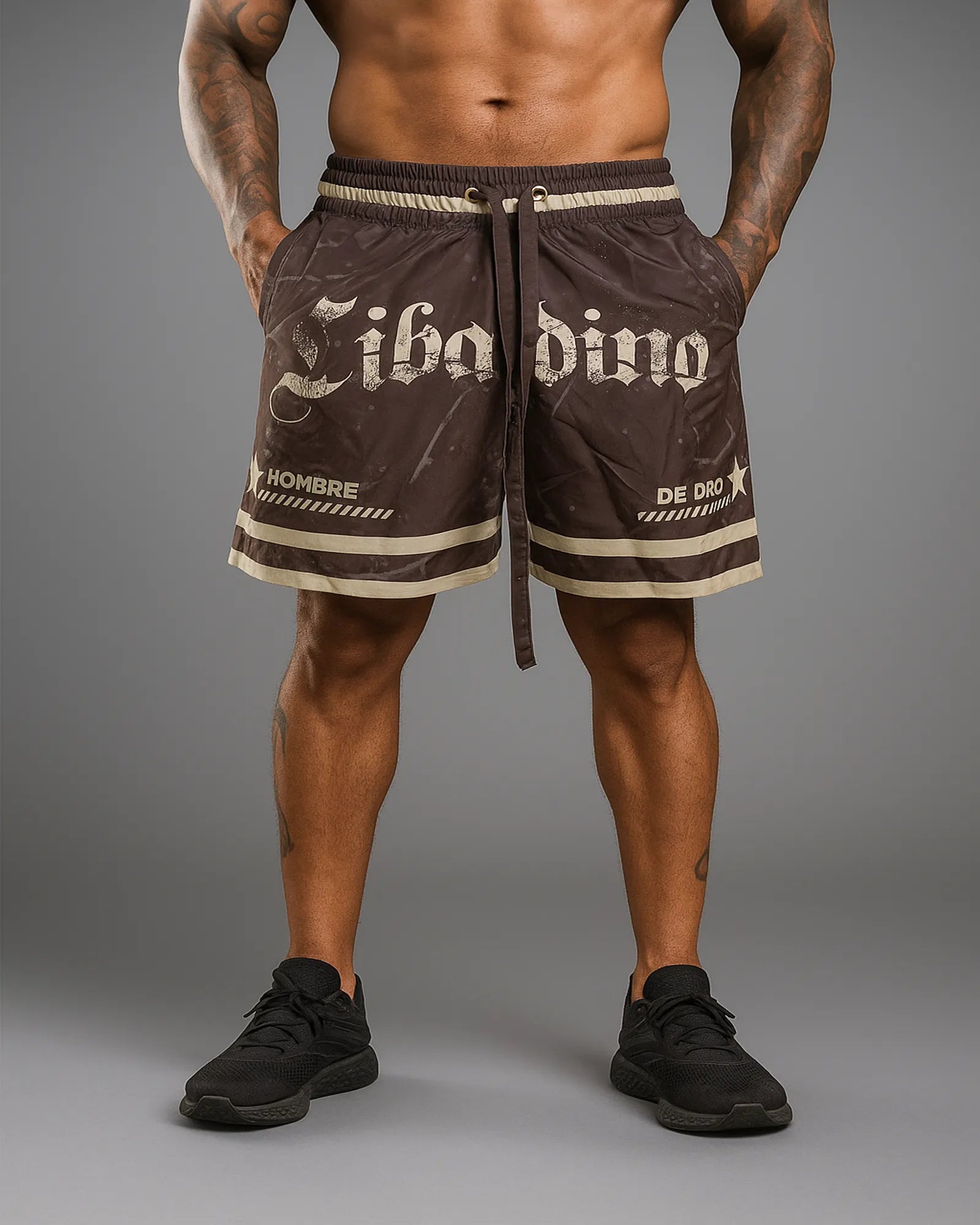 Pantaloneta Premium Vinotinto Café