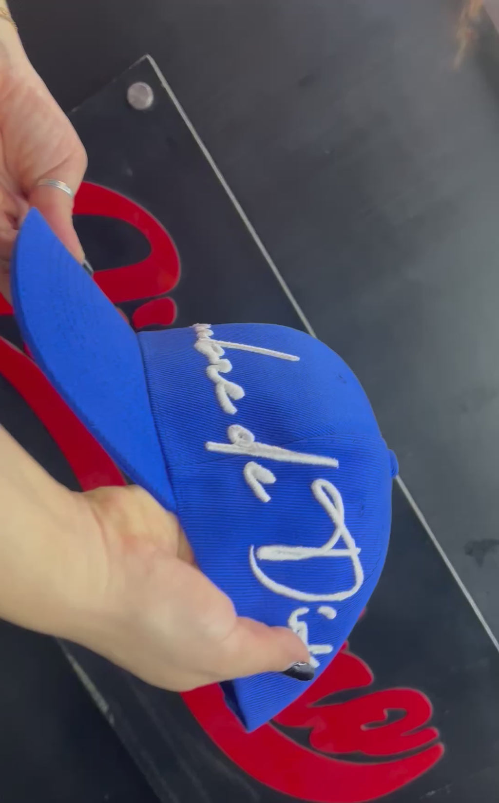 Gorra Hombre De Dios Azul rey