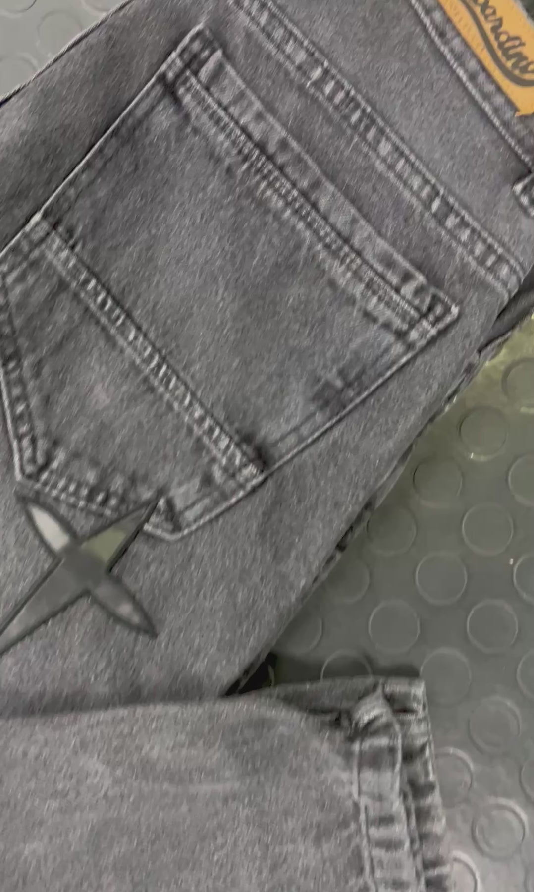 Pantalón Jeans Negro Estrellas