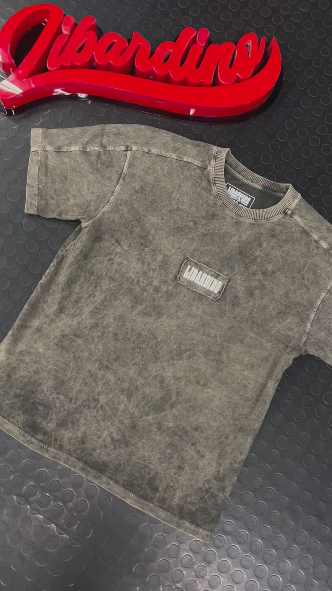 Camisa Semioversize Desgastada Tierra