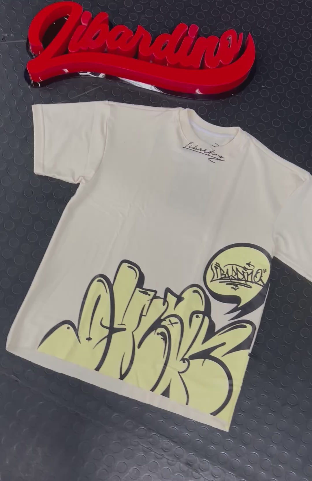 Camisa Oversize  Grafity beigs