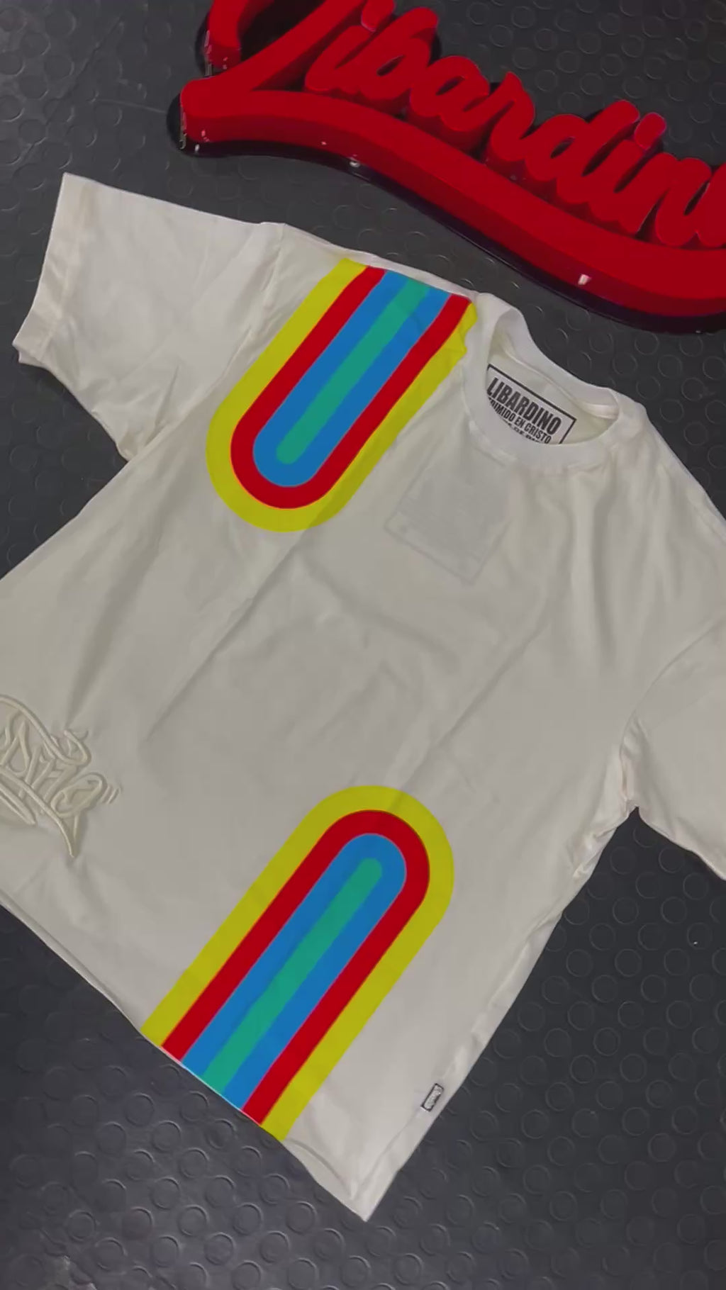 Camisa Oversize Clásica Arcoíris