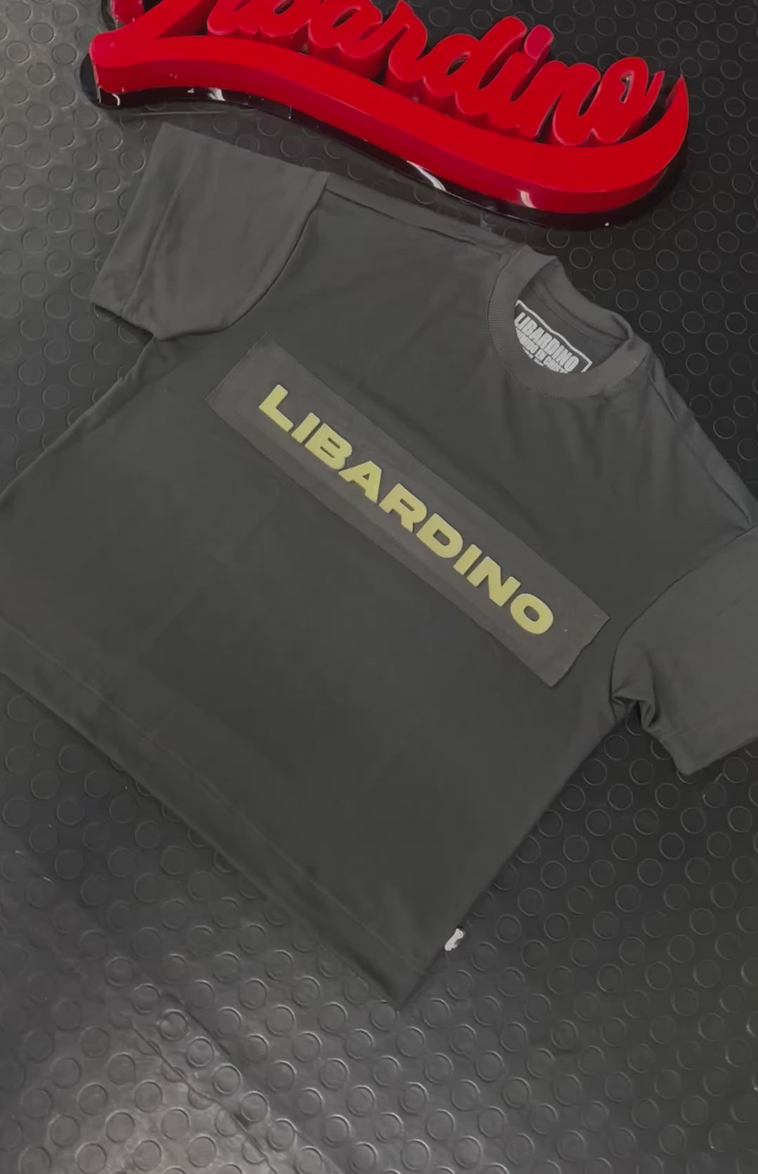 Camisa Oversize Libardino 3D Gris Raton